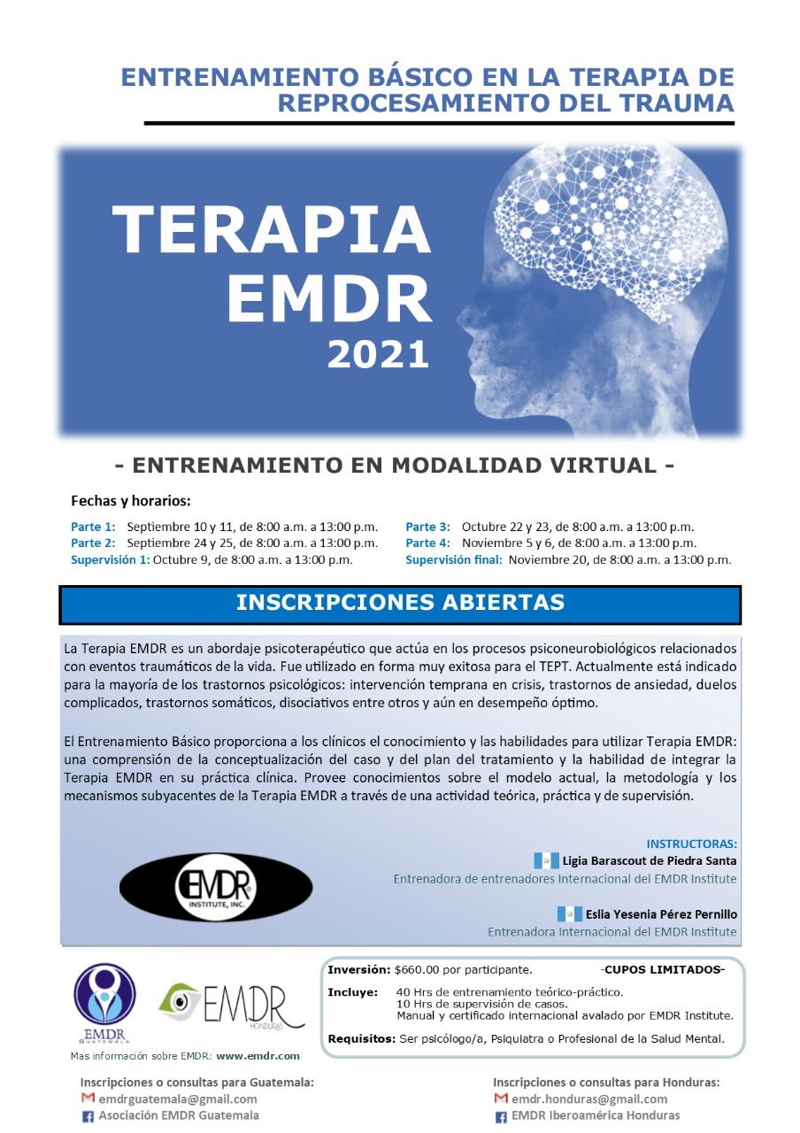 Entrenamiento Básico EMDR Septiembre 2021
